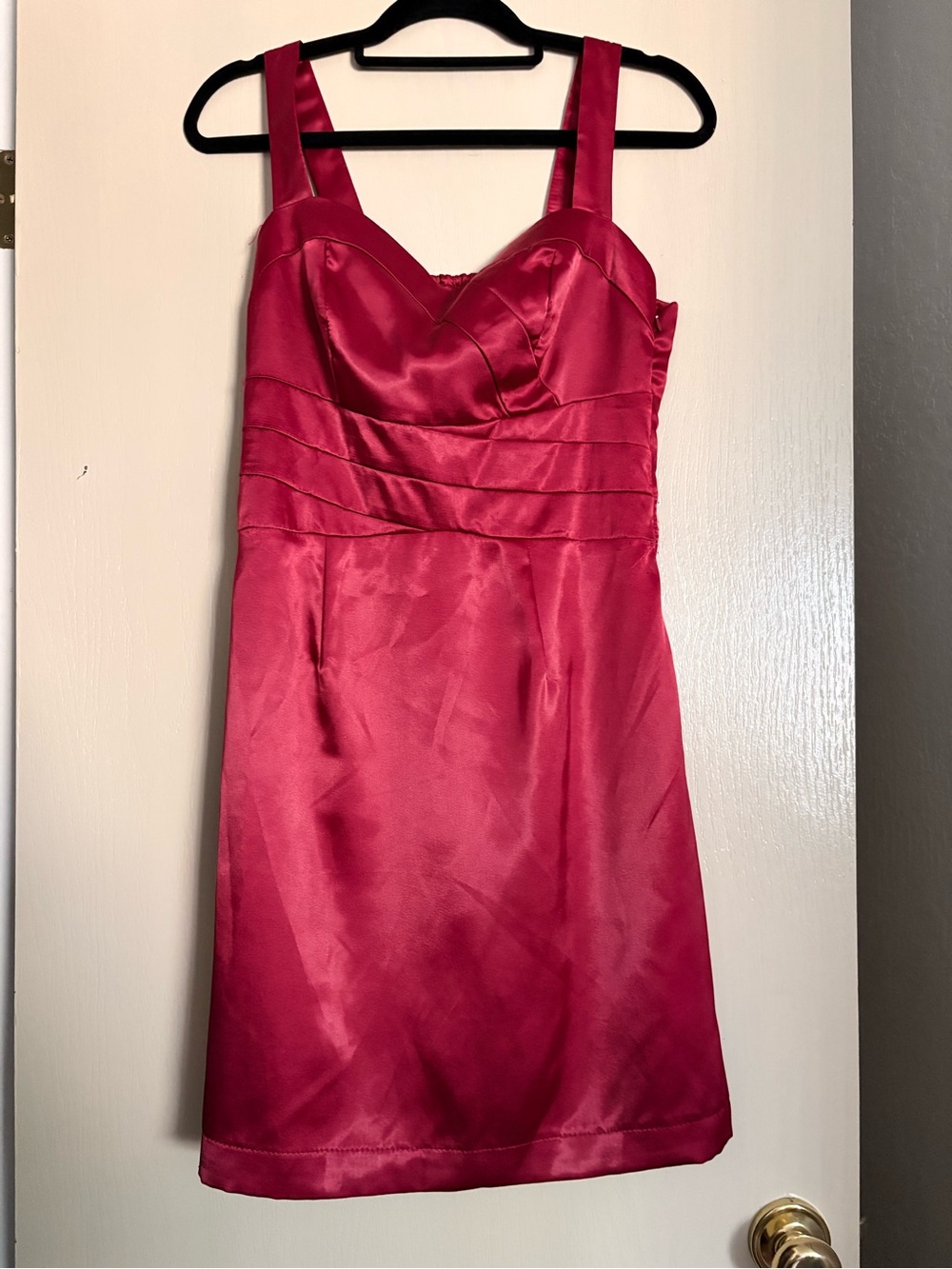 ROMY Elegant Satin Sheath Dress - Sleeveless